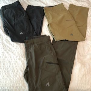 Eddie Bauer first ascent guide pro pants: lot of 3 pairs